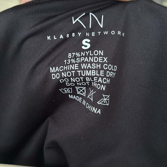 ❤️ klassy network black square neck long sleeve bramisuit bodysuit - Picture 4 of 5